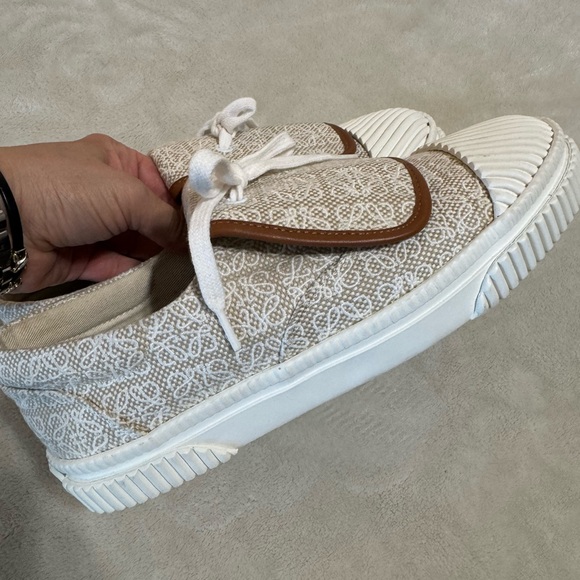 Loewe Anagram Canvas Flap Sneakers - Picture 7 of 12